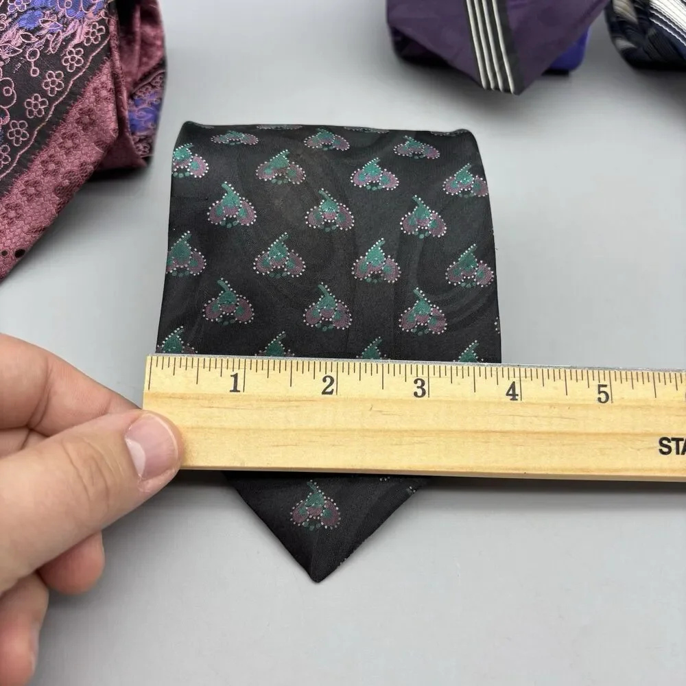 Lot Of 4 Mens Neck Tie - Christian Dior, Bruno Conte, Di Capri, Lilly Dache